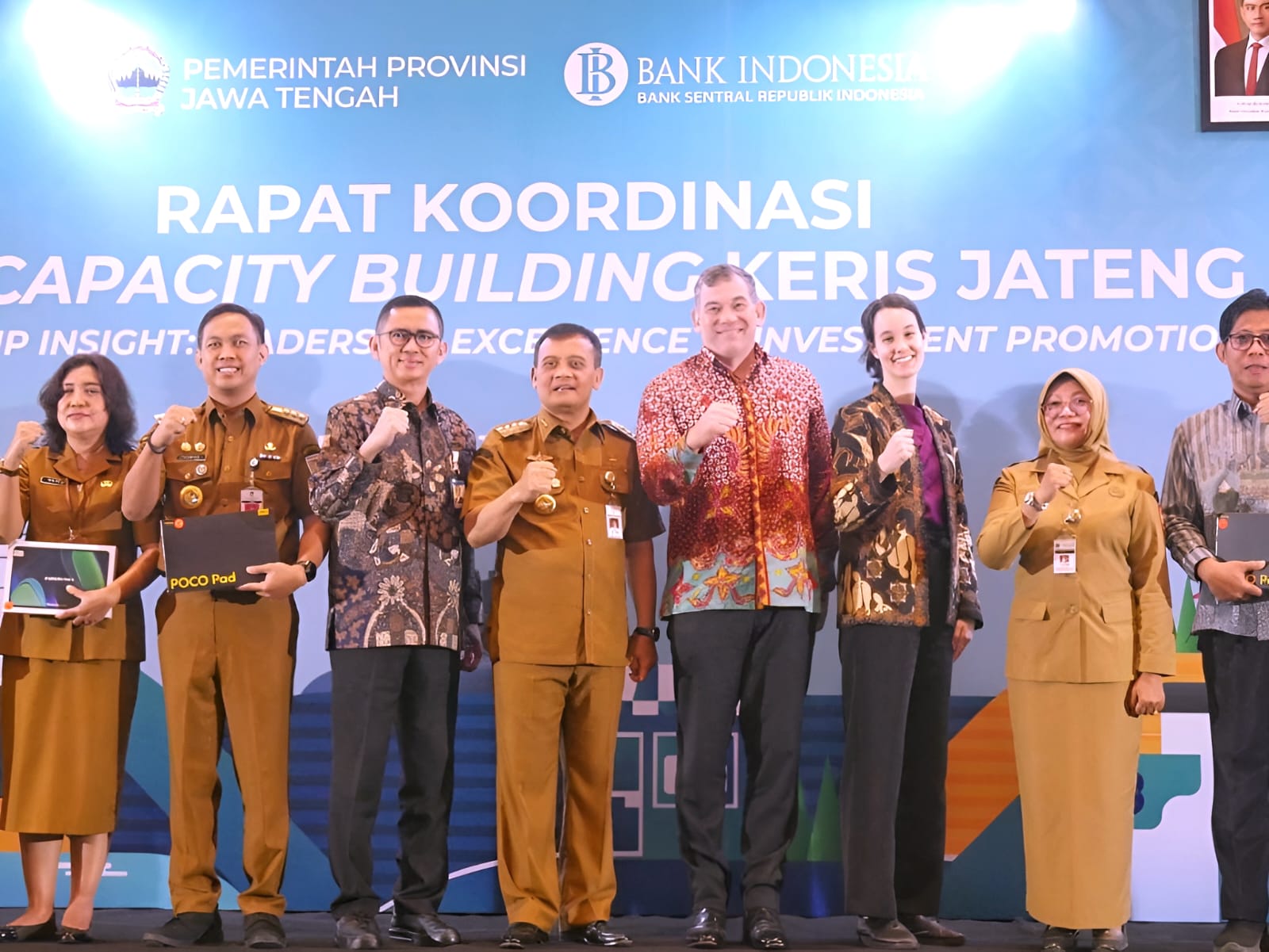 Rapat bersama Kantor Perwakilan Bank Indonesia (KPwBI) Jateng, dalam rangka Capacity Building & Business Matching, di Hotel PO Semarang, Senin, 14 April 2025.