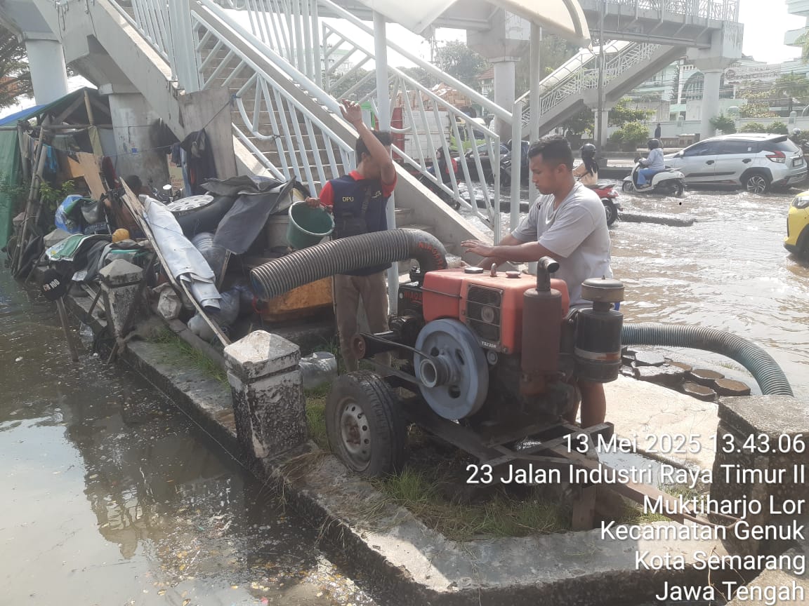 Optimalkan Pompa Portable, Pemkot Semarang Berhasil Kendalikan Banjir
