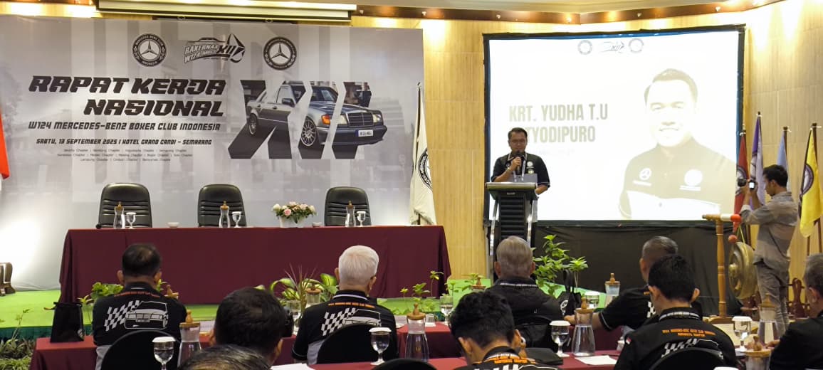 Suasana Rakernas ke-12 W124 Mercedes-Benz Boxer Club Indonesia di Hotel Grand Candi Semarang. (dok Istimewa)