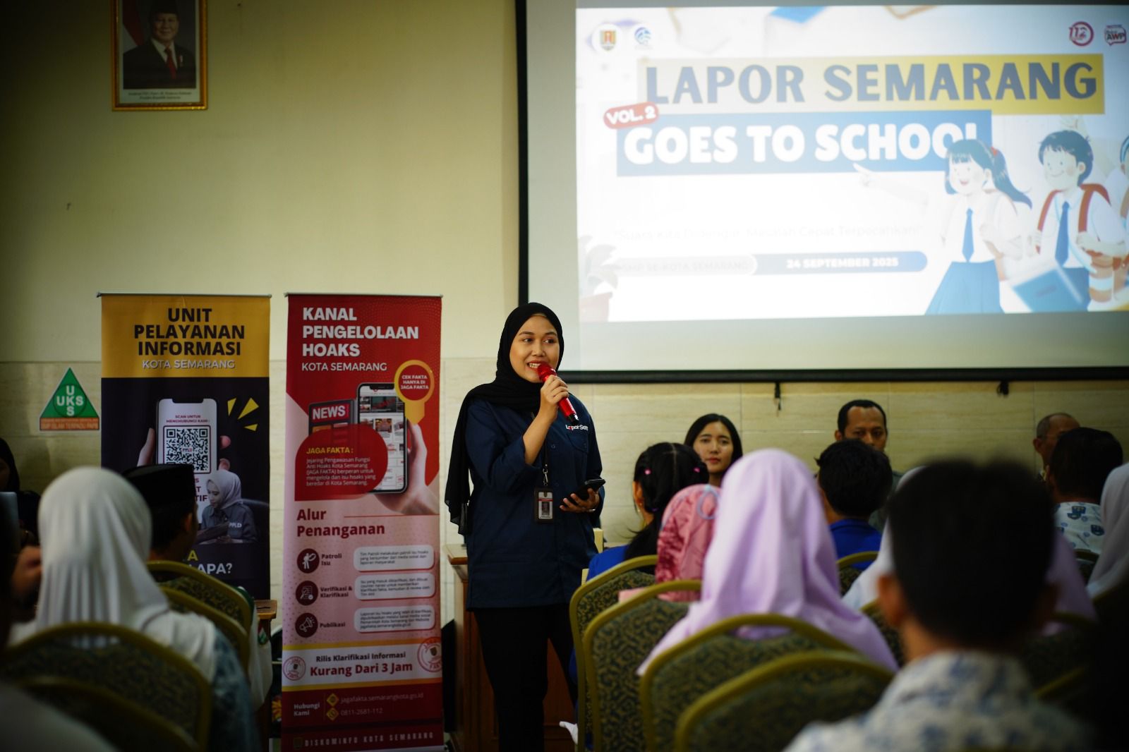 Pemkot Semarang kembali menggelar program Lapor Semarang _Goes to School_ Volume II Rabu (24/9/2025). (dok Pemkot Semarang)