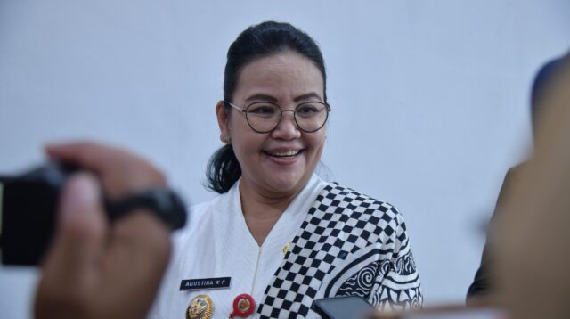 Wali Kota Semarang Agustina Wilujeng saat wawancara di Balai Kota Semarang. (dok Pemkot Semarang)