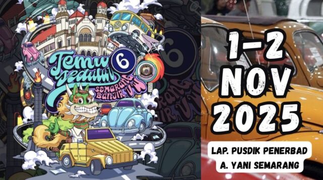 Semarang Banjir VW: 300 Mobil Klasik Siap Ramaikan Telur 6 di Lapangan Penerbad