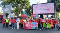 DLH Semarang suarakan World Cleanup Day (WCD) di Simpang Lima Semarang. (dok Istimewa)