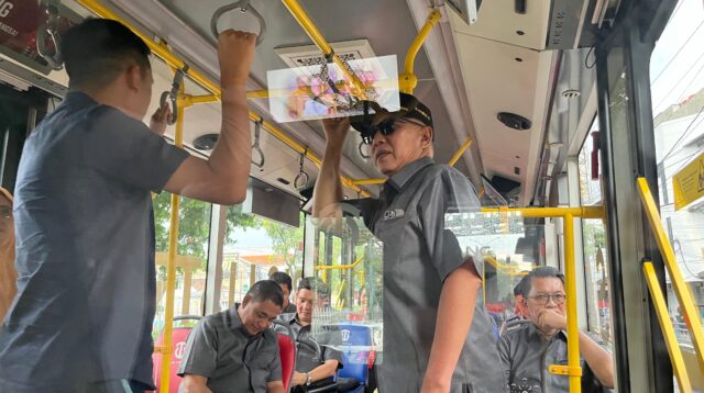 Komisi C Lakukan Uji Coba Bus Listrik BRT Trans Semarang