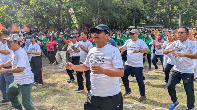 Senam Sehat Bersama di Taman Kartini, Bupati Rembang Ajak Masyarakat Bangkitkan Ikon Wisata Daerah
