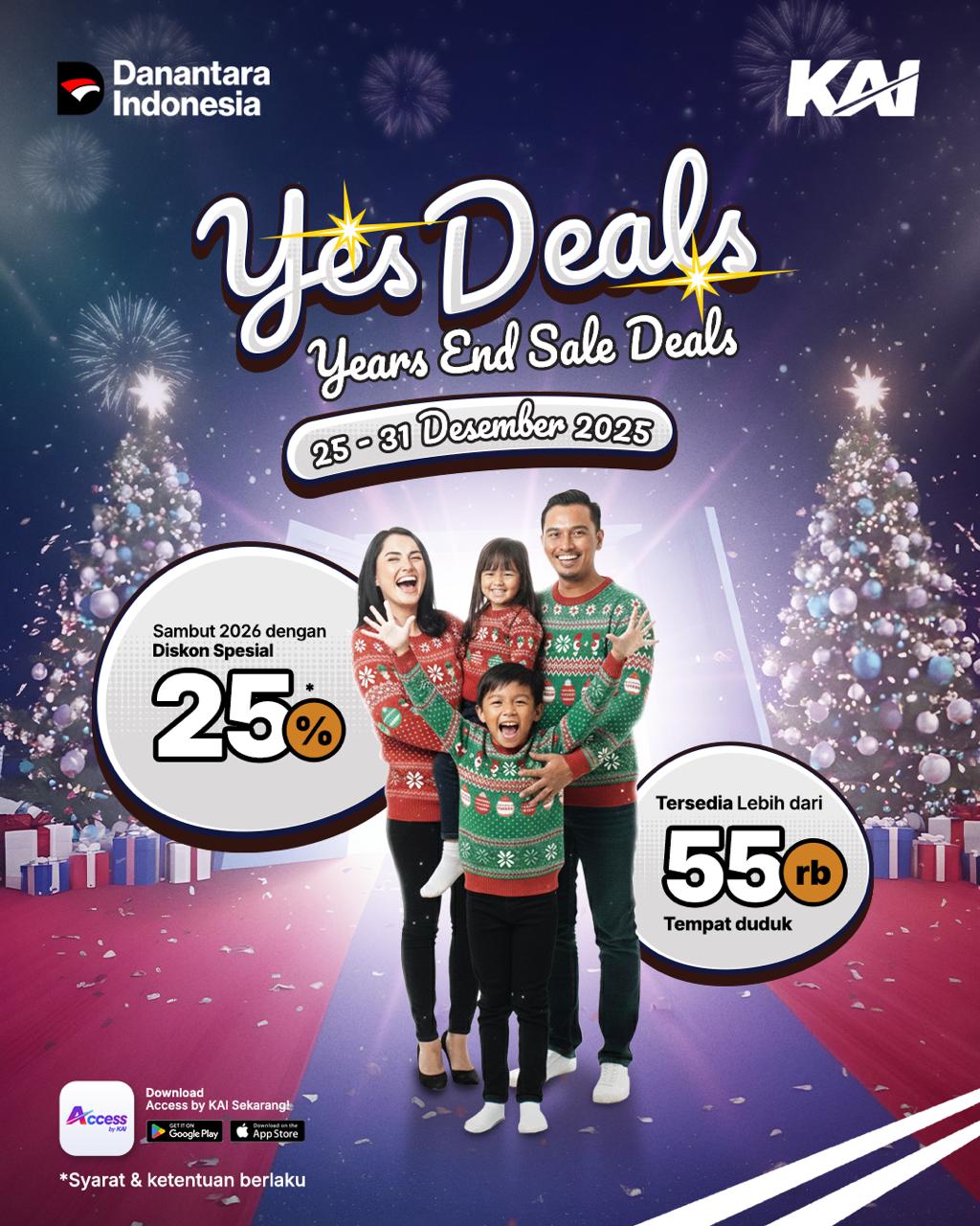 KAI Daop 4 Semarang Hadirkan Promo Yes Deals, Diskon Tiket KA Kelas Eksekutif Hingga 25%