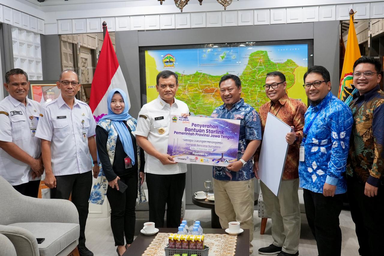 Jateng Kembali Kirim Starlink ke Aceh Bantu Pemulihan Pascabencana Jateng Kembali Kirim Starlink ke Aceh Bantu Pemulihan Pascabencana