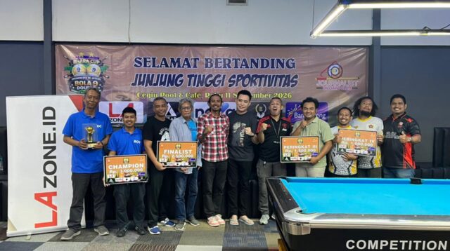 Bhara Cup 2026 di Semarang mempertemukan 16 pasangan wartawan dalam turnamen biliar bola 9 meriahkan Hari Pers Nasional.