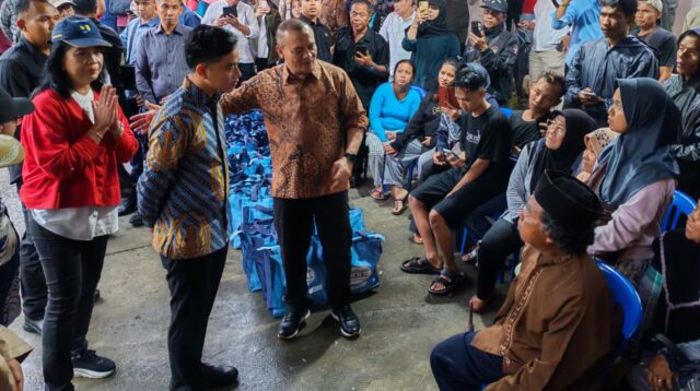 Gibran dan Ahmad Luthfi Tinjau Tanah Gerak Jangli, 66 Warga Disiapkan Relokasi Sementara