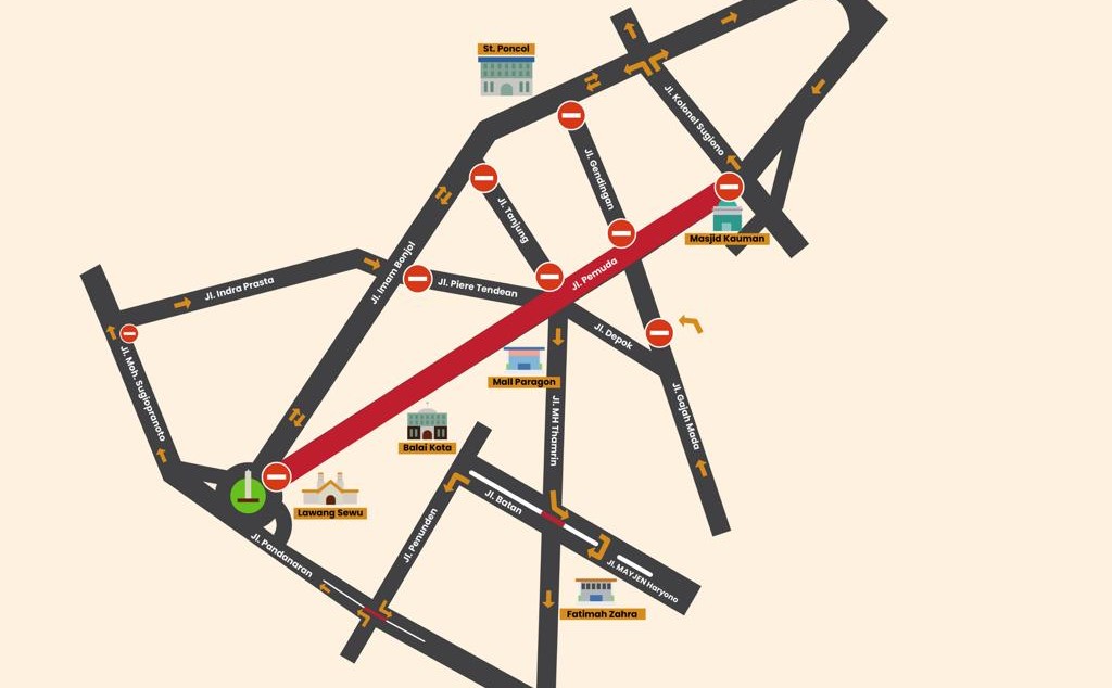 Karnaval Dugderan 2026 Digelar Besok, Ini Rekayasa Lalu Lintas di Kota Semarang