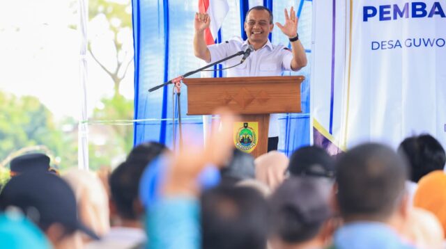 Gubernur Ahmad Luthfi Resmikan Embung Plosorejo, Targetkan Petani Sragen Panen Tiga Kali