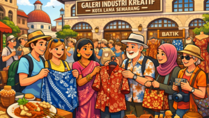 Galeri Industri Kreatif Kota Lama Semarang Diserbu Turis Asing, Batik Jadi Incaran