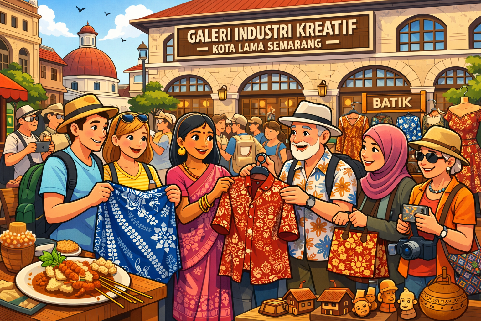 GIK Kota Lama Semarang Jadi Magnet Turis Asing, Batik Paling Diburu