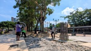 Pemkab Rembang Benahi Sementara Alun-Alun Sisi Timur Sambil Tunggu Penataan Ulang