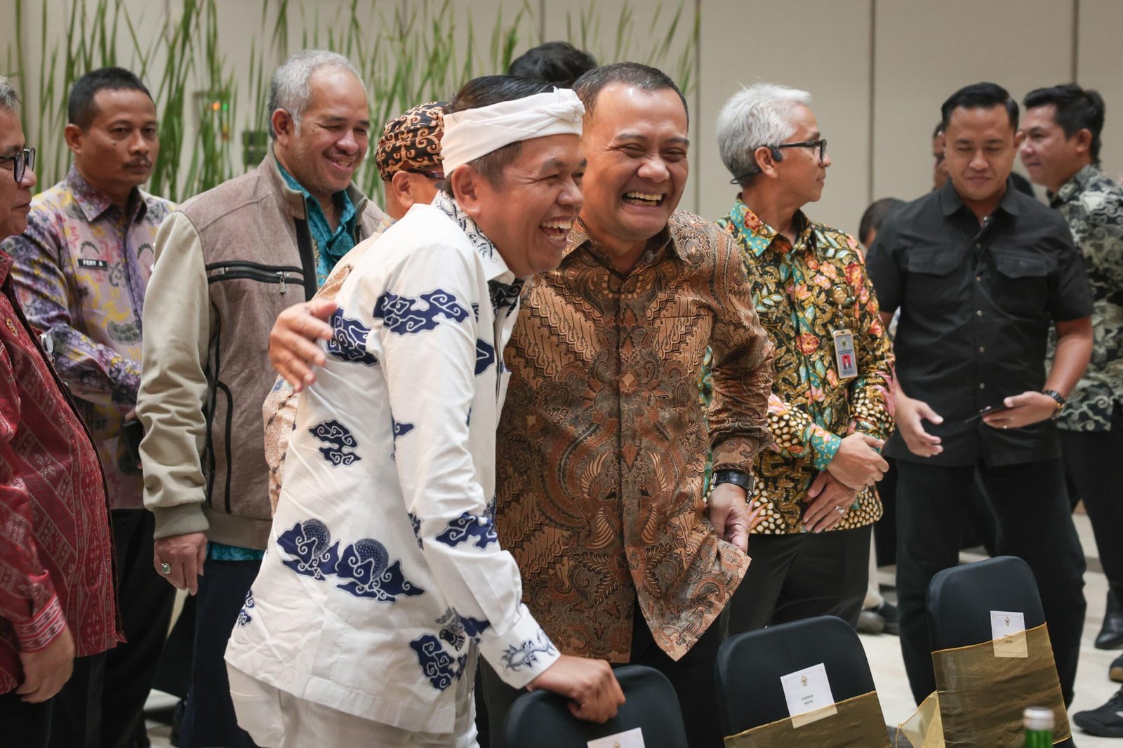 Momen Akrab Ahmad Luthfi dan Dedi Mulyadi di Agenda Pemeriksaan LKPD