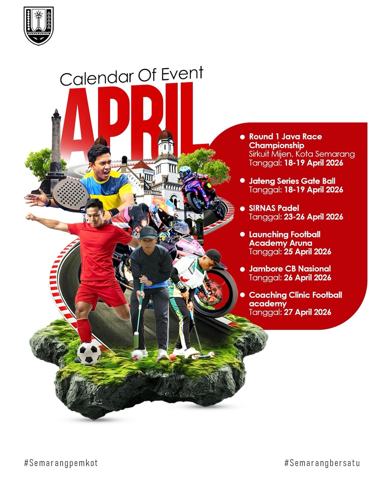 Semarang Dipercaya Jadi Tuan Rumah Rangkaian Event Olahraga Nasional April 2026