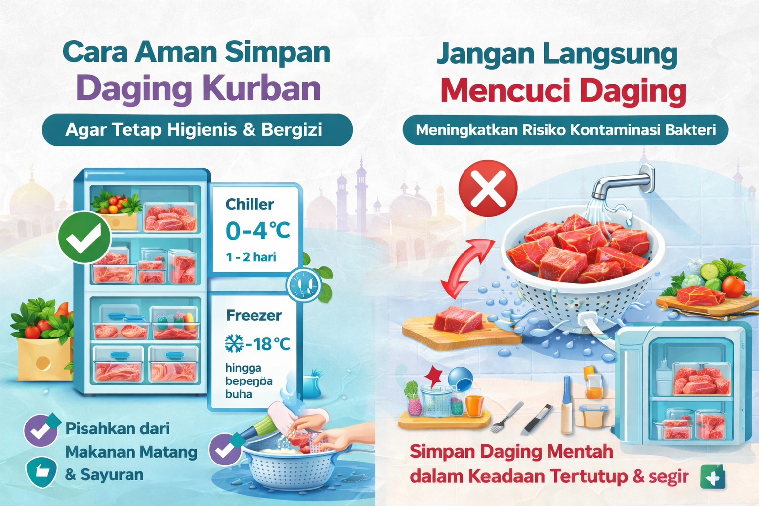 Dinkes Semarang Edukasi Warga soal Cara Aman Simpan Daging Kurban
