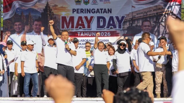 May Day 2026 di Ungaran, Ahmad Luthfi Tegaskan Peran Buruh sebagai Penggerak Ekonomi