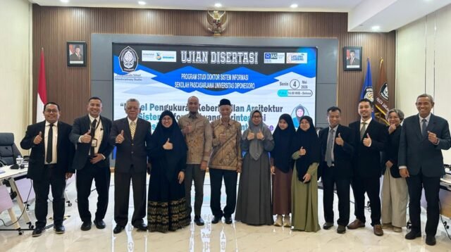 Dosen Unmul Raih Doktor di Undip, Kembangkan Model Keberhasilan Arsitektur Sistem Informasi