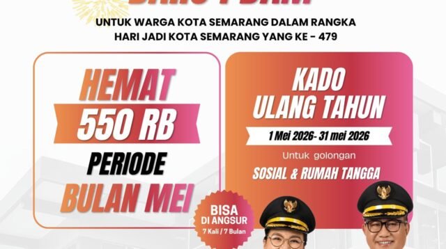 Diskon Besar! Pasang PDAM di Semarang Kini Lebih Hemat hingga Rp550 Ribu