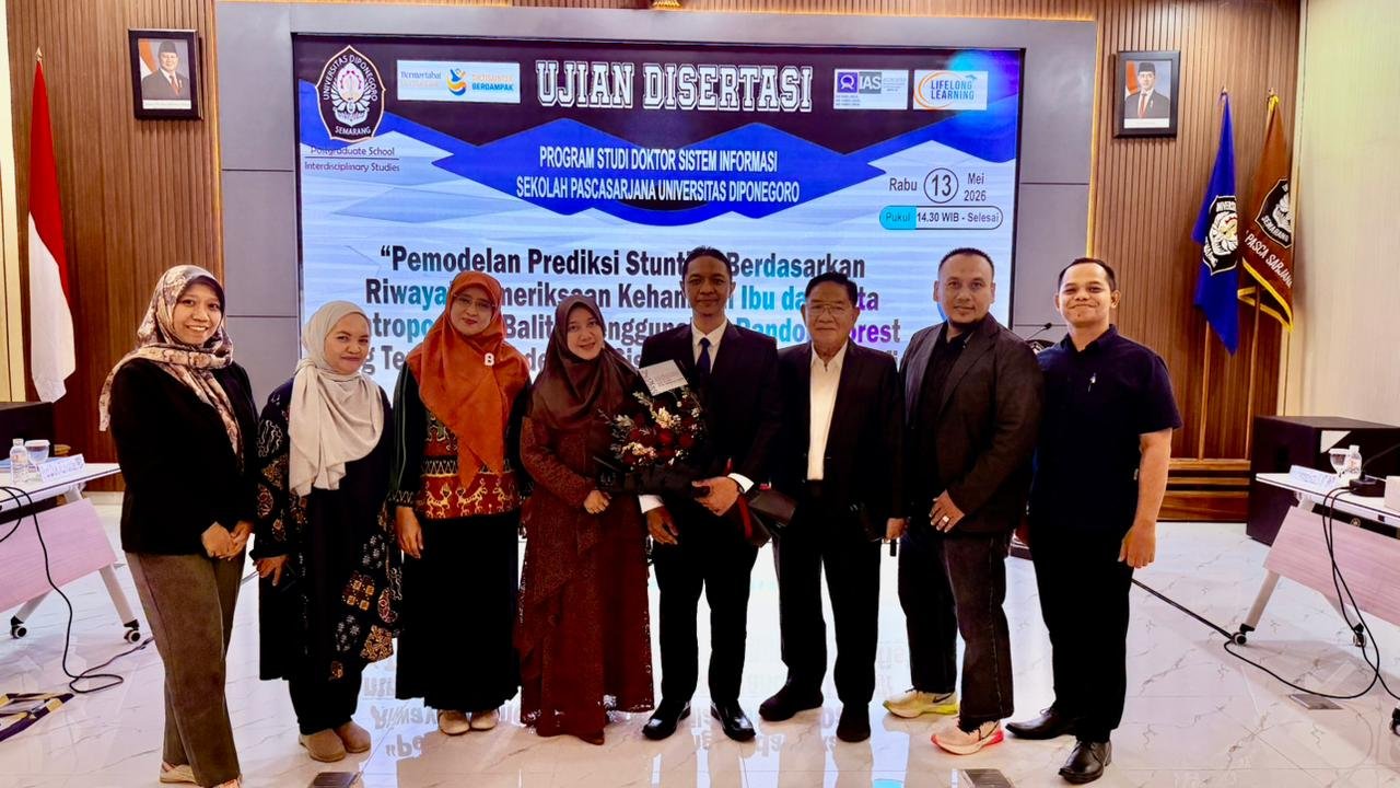 Dosen STIKES YRSDS Raih Gelar Doktor Undip lewat Riset Prediksi Stunting Berbasis AI