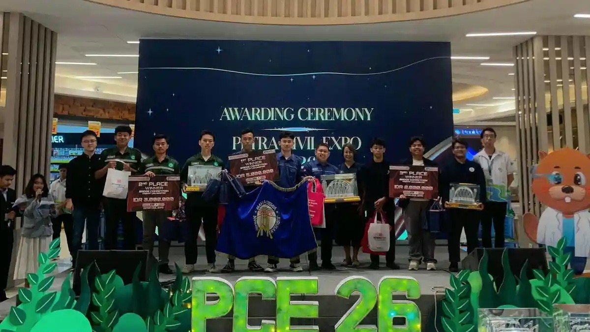 Tim Teknik Sipil USM Raih Juara 1 Lomba Jembatan Balsa Nasional di Petra Civil Expo 2026