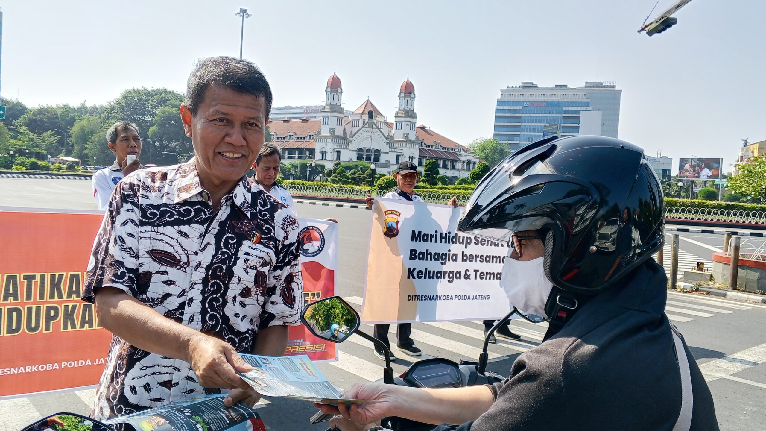 Peringati HANI, Polda dan LAN Jateng Edukasi Narkoba di Jalanan