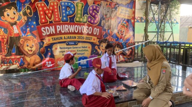 Sambut 3 Murid Baru, MPLS SDN Purwoyoso 01 Tetap Digelar Meriah