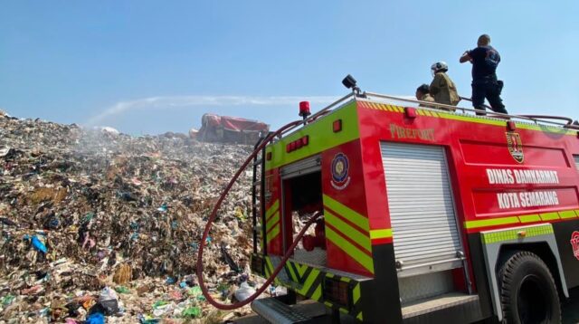 TPA Jatibarang Siaga Kemarau, DLH Bersama Damkar Perkuat Mitigasi Kebakaran