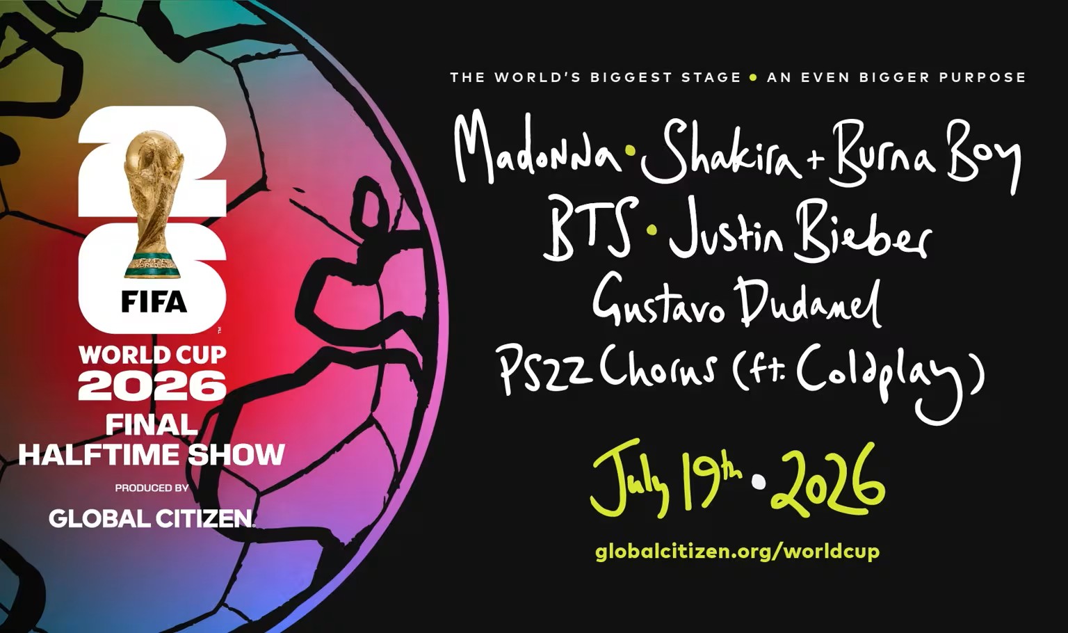 Cetak Sejarah! Justin Bieber, BTS, dan Shakira Bakal Guncang Halftime Show Perdana di Final Piala Dunia 2026 Cetak Sejarah! Justin Bieber, BTS, dan Shakira Bakal Guncang Halftime Show Perdana di Final Piala Dunia 2026