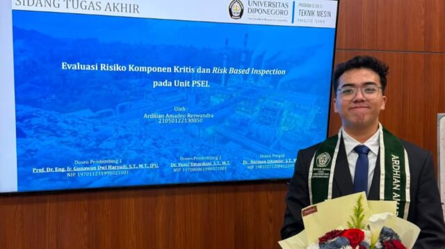 Mahasiswa Teknik Mesin Undip Lulus Cumlaude, Tawarkan Solusi Cegah Kerugian PSEL