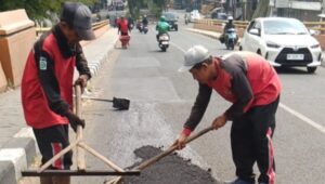 DPU Kota Semarang Gerak Cepat Perbaiki Jalan RA Kartini Usai Dilaporkan Warga