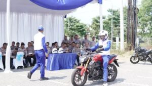 60 Personel Ditlantas Polda Jateng Ikuti Pelatihan Safety Riding Honda di Semarang
