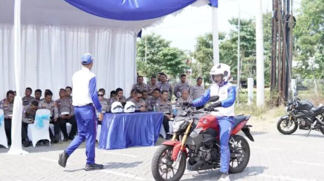 60 Personel Ditlantas Polda Jateng Ikuti Pelatihan Safety Riding Honda di Semarang