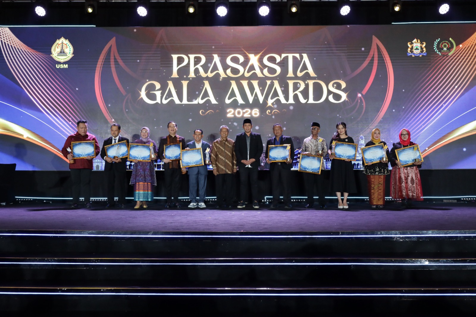 Gala Prasasta Awards 2026 USM Beri Penghargaan bagi 25 Tokoh dan Pelaku Usaha Jateng