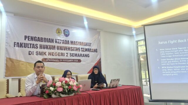 Sebelum Terjun ke Dunia Kerja, Siswa SMK di Semarang Dapat Pembekalan Literasi Hukum