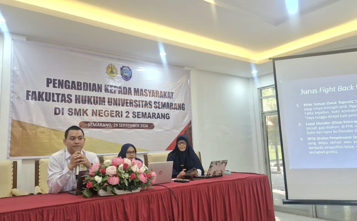 Sebelum Terjun ke Dunia Kerja, Siswa SMK di Semarang Dapat Pembekalan Literasi Hukum Sebelum Terjun ke Dunia Kerja, Siswa SMK di Semarang Dapat Pembekalan Literasi Hukum
