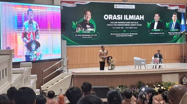 Dies Natalis ke-65 FK Undip, Pimpinan KPK Ajak Dokter Perkuat Integritas lewat “Resep Dokter”