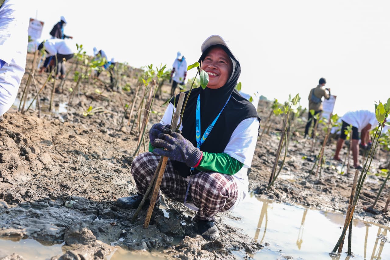 AHY dan Ahmad Luthfi Tanam Mangrove di Demak, Andalkan Teknologi HexBricks untuk Atasi Abrasi Pantura AHY dan Ahmad Luthfi Tanam Mangrove di Demak, Andalkan Teknologi HexBricks untuk Atasi Abrasi Pantura
