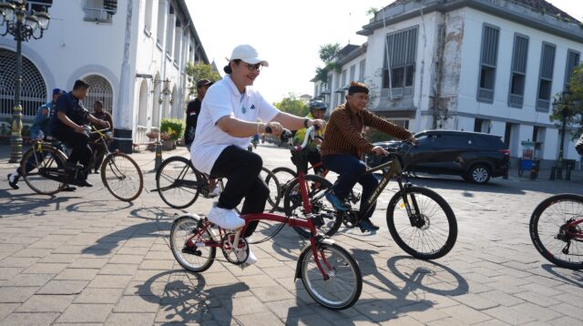 Jambore Onthel Nasional di Titik 0 KM, Agustina Ajak Komunitas Lestarikan Budaya dan Gerakkan Ekonomi